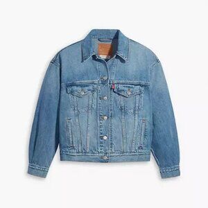 NEW Levi's Premium '90s Trucker Jacket Denim Jean Jacket in Medium Wash